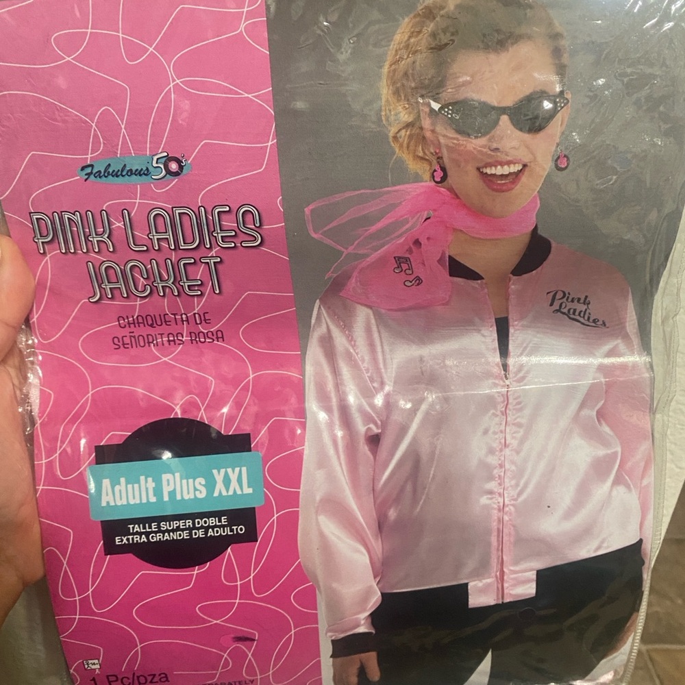 Pink Ladies Satin Jacket